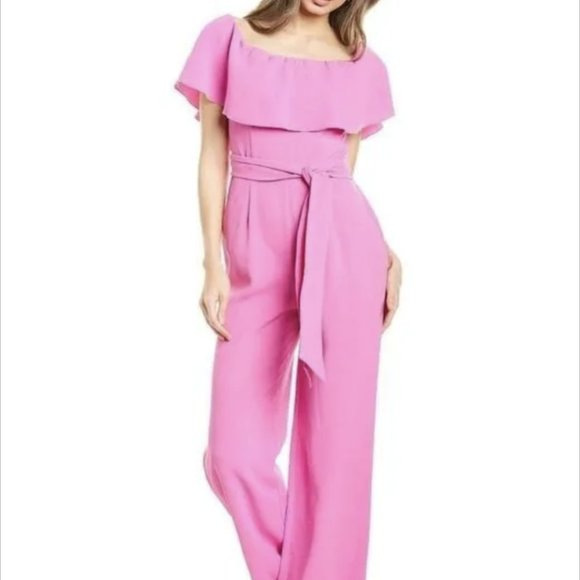 Trina Turk Bardot Jumpsuit, Women's Size 8, Yellow New With Tags - Picture 1 of 6